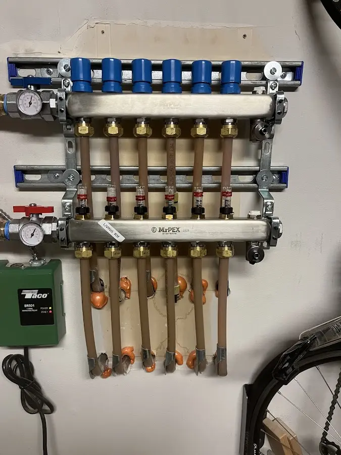 Plumber performing Gas Leak Detection at a residential property in Sandstone